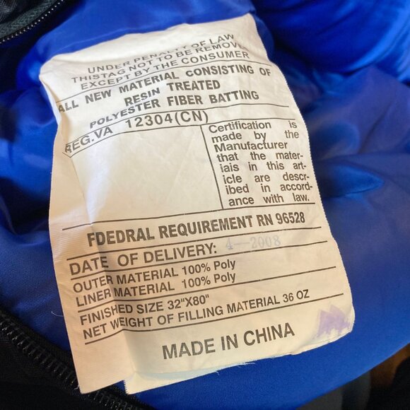 Alps Mountaineering Mummy Sleeping Bag Lightweight Insulated Camping Gear 80x32" - Picture 9 of 9